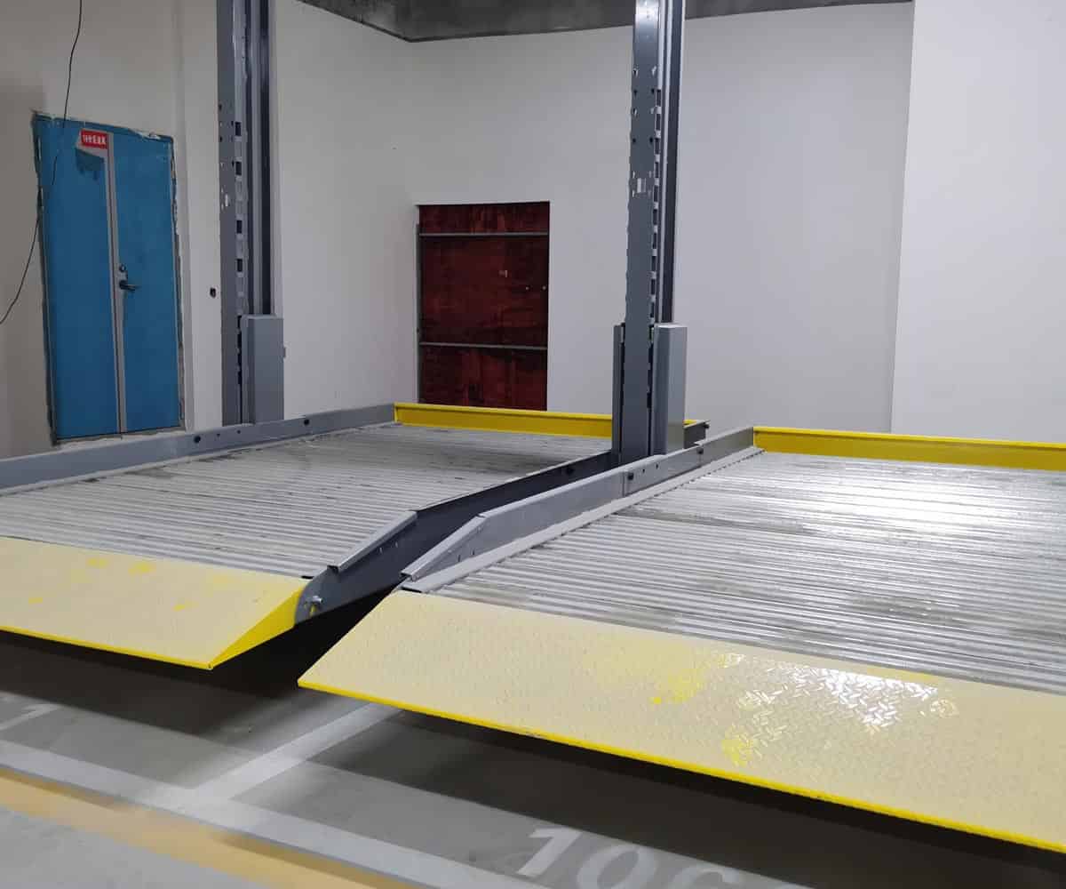 嵩明2層簡易升降類機械式停車庫拆除