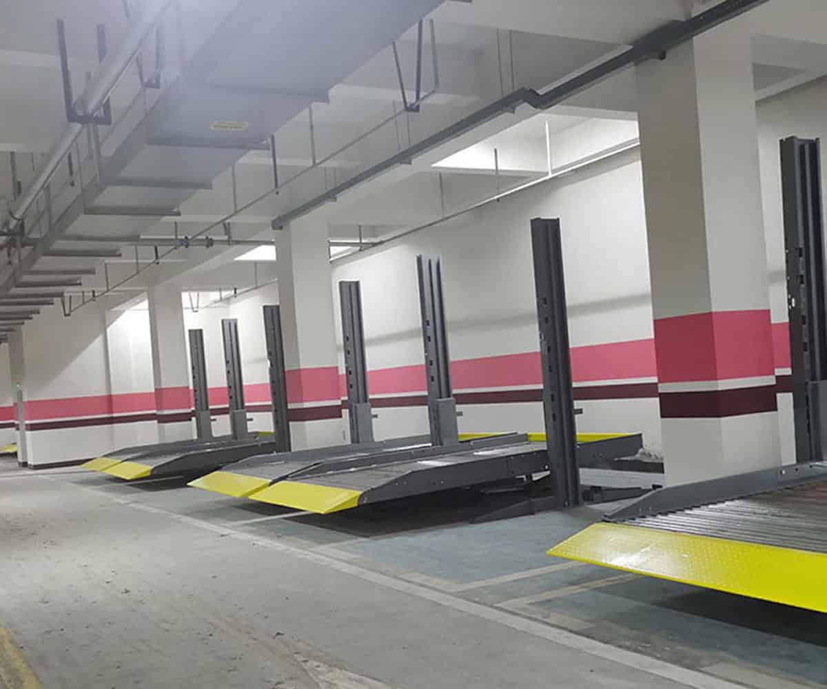 雙柏升降平移式機械停車設(shè)備過驗收