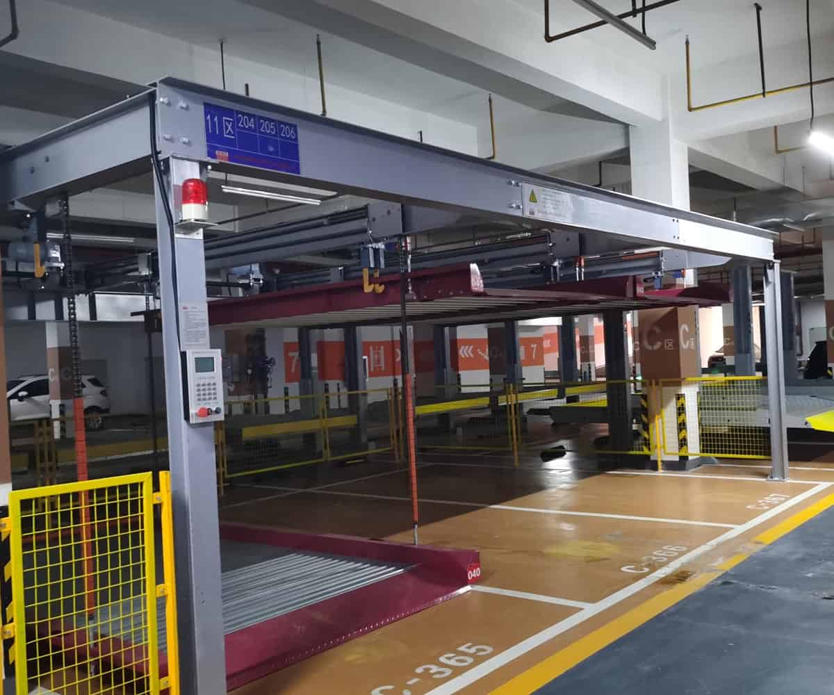 二層簡易升降類停車庫改造四柱簡易升降式停車設備租賃經營